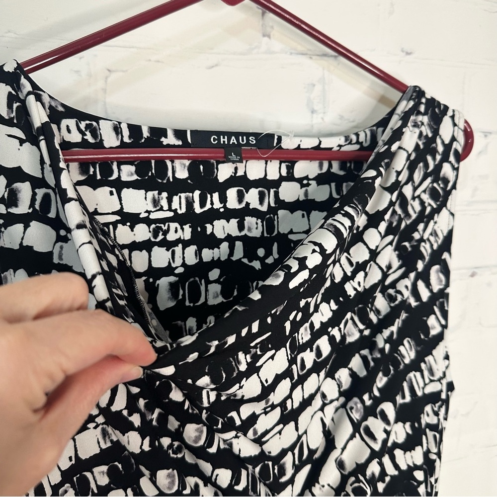 Women’s Chaus Size Large Black & White Dress - Picture 5 of 7